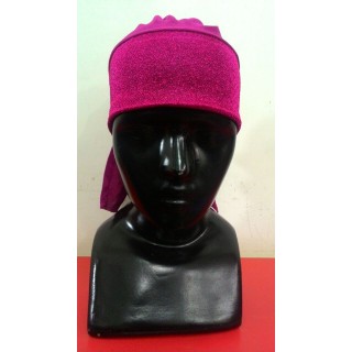 Glitter Hijab Bonnet Cap-Pink